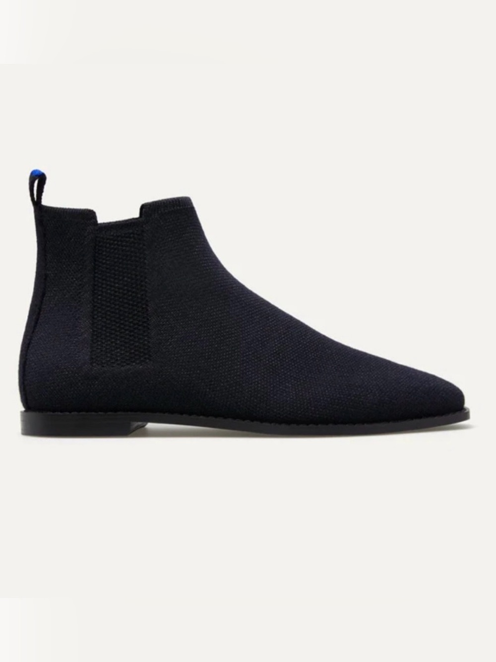 Rothys The Ankle Boot Size 7.5 Black Onyx VGUC Merino Wool